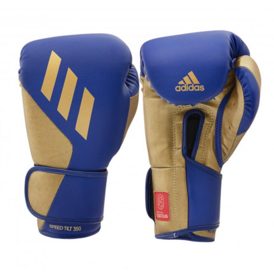 Gants de boxe d'entrainement ADIDAS SPEED TILT 350 BLEU/OR CACTUS